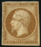 ** N°13A 10c Bistre, Type I - B - 1853-1860 Napoleon III