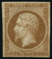 ** N°13B 10c Brun Clair, Type II - TB - 1853-1860 Napoléon III.