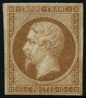 ** N°13B 10c Brun Clair, Type II - TB - 1853-1860 Napoléon III