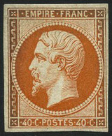 ** N°16 40c Orange, Signé Roumet - TB - 1853-1860 Napoléon III