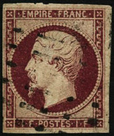 Oblit. N°18a 1F Carmin Foncé - TB - 1853-1860 Napoléon III.