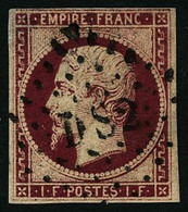 Oblit. N°18a 1F Carmin Foncé, Infime Pelurage - B - 1853-1860 Napoléon III.