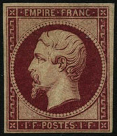 ** N°18d 1F Carmin, Réimp - B - 1853-1860 Napoléon III.