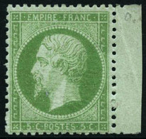 * N°20 5c Vert, Infime Trace - TB - 1862 Napoléon III