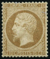 ** N°21 10c Bistre, Pièce De Luxe - TB - 1862 Napoleon III