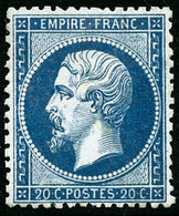 ** N°22 20c Bleu - TB - 1862 Napoléon III.