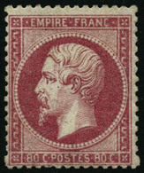 ** N°24c 80c Rose Clair - TB - 1862 Napoléon III.