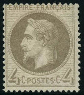 * N°27 4c Gris Quasi SC, Signé Brun - TB - 1863-1870 Napoléon III Con Laureles