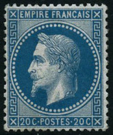 ** N°29B 20c Bleu, Type II - TB - 1863-1870 Napoleone III Con Gli Allori