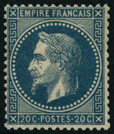 ** N°29B 20c Bleu, Type II - TB - 1863-1870 Napoléon III Lauré