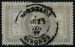 Oblit. N°33 5F Empire - TB - 1863-1870 Napoléon III Lauré