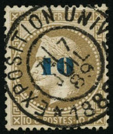 Oblit. N°34 10 Sur 10c Obl Expo Universelle De 89 - TB - 1863-1870 Napoléon III. Laure