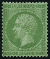 ** N°35 5c Vert Pâle S/bleu - TB - 1863-1870 Napoleone III Con Gli Allori