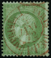 Oblit. N°35 5c Vert Pâle S/bleu, Obl CàD Rouge Des Imprimés - TB - 1863-1870 Napoleon III Gelauwerd