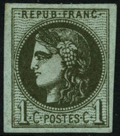 * N°39Ba 1c Olive Foncé - TB - 1870 Ausgabe Bordeaux