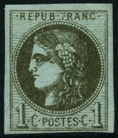 ** N°39C 1c Olive R3 - TB - 1870 Uitgave Van Bordeaux