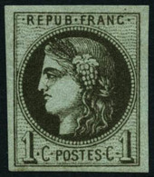 ** N°39Cb 1c Olive Foncé, R3 - TB - 1870 Emission De Bordeaux