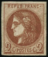 ** N°40B 2c Brun Rouge R2 - TB - 1870 Ausgabe Bordeaux