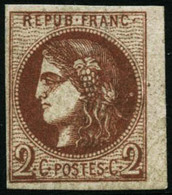 ** N°40Bb 2c Marron, R2 - TB - 1870 Ausgabe Bordeaux