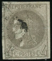 Oblit. N°41B 4c Gris R2 - TB - 1870 Emission De Bordeaux