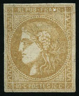 ** N°43Bc 10c Citron R2 - TB - 1870 Emission De Bordeaux