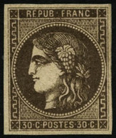 * N°47 30c Brun - TB - 1870 Bordeaux Printing