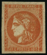 * N°48 40c Orange - TB - 1870 Ausgabe Bordeaux