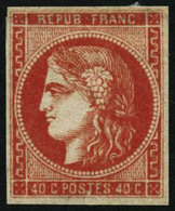 (*) N°48g 40c Vermillon, NSG - TB - 1870 Ausgabe Bordeaux