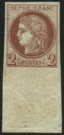 ** N°51c 2c Rouge-brun, Pièce De Luxe - TB - 1871-1875 Ceres
