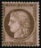 ** N°55b 15c Brun S/rose, Signé Calves - TB - 1871-1875 Cérès