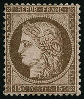 * N°55b 15c Brun S/rose - TB - 1871-1875 Cérès