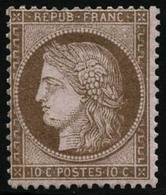 ** N°58 10c Brun S/rose - TB - 1871-1875 Cérès