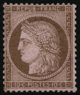 ** N°58 10c Brun S/rose - TB - 1871-1875 Cérès