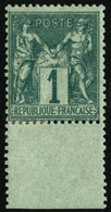 ** N°61 1c Vert - TB - 1876-1878 Sage (Typ I)