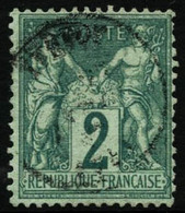 Oblit. N°62 2c Vert - TB - 1876-1878 Sage (Type I)