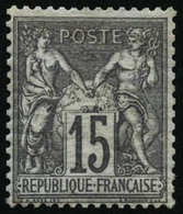 ** N°66 15c Gris, Pièce De Luxe  - TB - 1876-1878 Sage (Typ I)