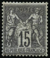** N°66 15c Gris, Pièce De Luxe  - TB - 1876-1878 Sage (Type I)