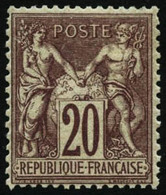 ** N°67 20c Brun-lilas - TB - 1876-1878 Sage (Type I)