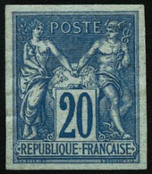** N°73c 20c Bleu (granet) - TB - 1876-1898 Sage (Type II)