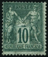 ** N°76 10c Vert - B - 1876-1898 Sage (Tipo II)