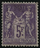 ** N°95  5F Violet S/lilas, Pièce De Luxe - TB - 1876-1898 Sage (Tipo II)