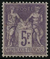 ** N°95  5F Violet S/lilas, Pièce De Luxe - TB - 1876-1898 Sage (Tipo II)