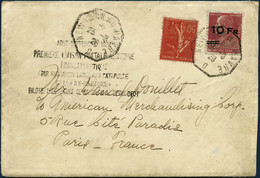 Lettre N°3 10F Sur 90c Rouge S/lettre, RARE - TB - Sonstige & Ohne Zuordnung