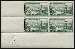 ** N°301 2F Vert, Bloc De 4 CD 12/1/35 - TB - Sonstige & Ohne Zuordnung