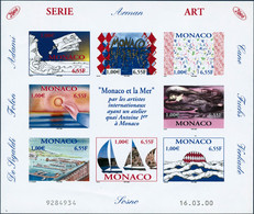 ** N°2240/7 La Série En 8 Val "Monaco Et La Mer " 2000 ND - TB - Andere & Zonder Classificatie