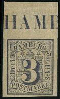 (*) N°17a 3s Outremer, Pièce De Luxe SG - TB - Hambourg