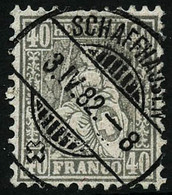 Oblit. N°55 40c Gris, Pièce De Luxe - TB - Otros & Sin Clasificación