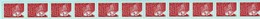 ROULETTES -  N° 99a - Marianne De Luquet  TVP Rouge- Chiffres Noirs Au Dos N°325 à  335  - Neuve - Non Pliée - - Coil Stamps