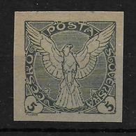 Czechoslovakia 1919 Newspaper Stamp Zeitungsmarke Probedruck Proof Proef - Probe- Und Nachdrucke