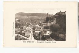 38 Isère Cremieu Vue Générale Et Les Tours Ed Gauthier Photo Oyonnax - Crémieu